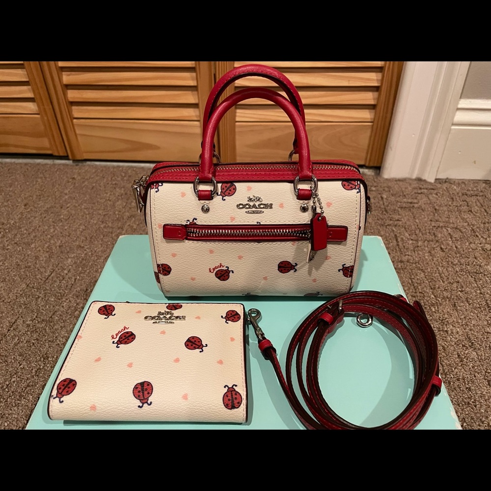 Coach Ladybug Crossbody Bag Purse & Wallet